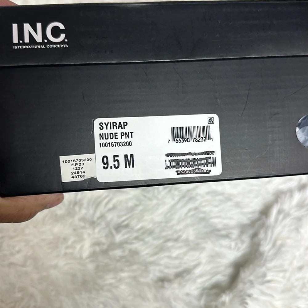 INC Womens SYIRAP Tan Pointed toe Stiletto Pumps Shoes 9.5 Nude New in Box - Picture 4 of 10